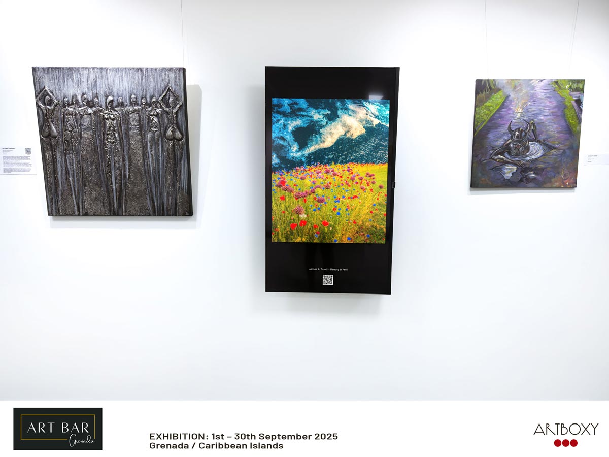 "Beauty in Peril" was exhibited at Art Bay & Gallery, St. George's, Grenada. "Beauty in Peril" was exhibited at Art Bay & Gallery, St. George's, Grenada.