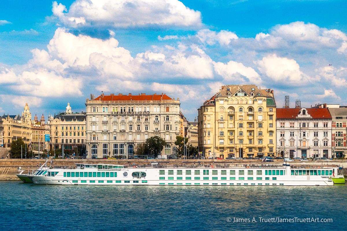 Budapest waterfront along the Danube River. Budapest waterfront along the Danube River.