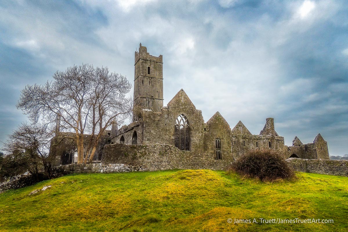 Quin Abbey National Monument in Quin, County Clare.