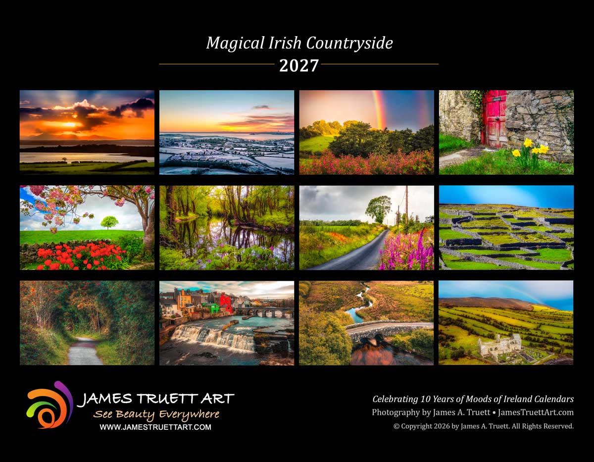 Back Cover of 2027 Magical Irish Countryside Wall Calendar