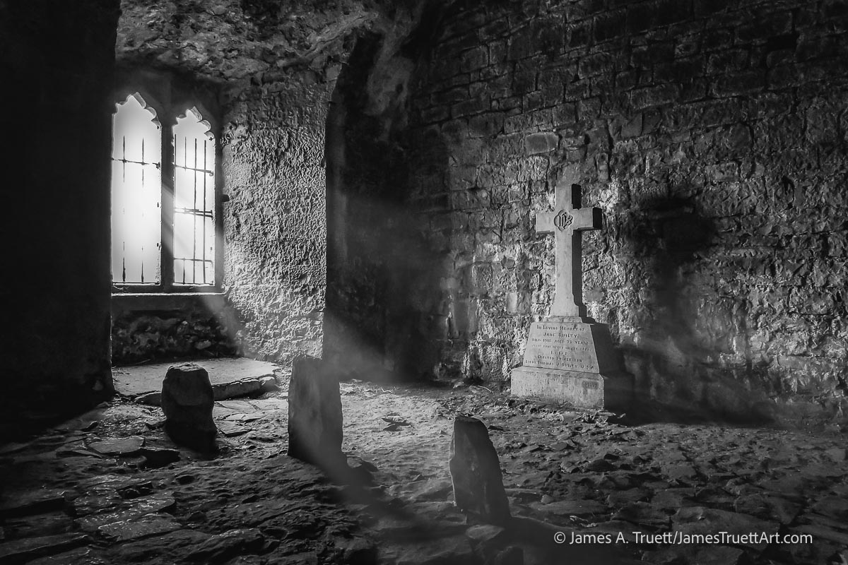 The dark room in Quin Abbey, County Clare. The dark room in Quin Abbey, County Clare.