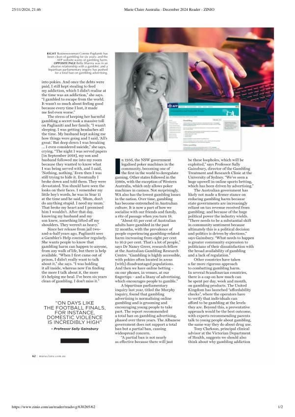 Marie Claire article page 3