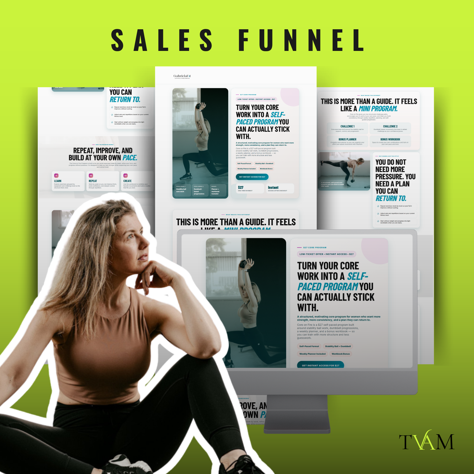 Core on Fire Program Funnel Mockup