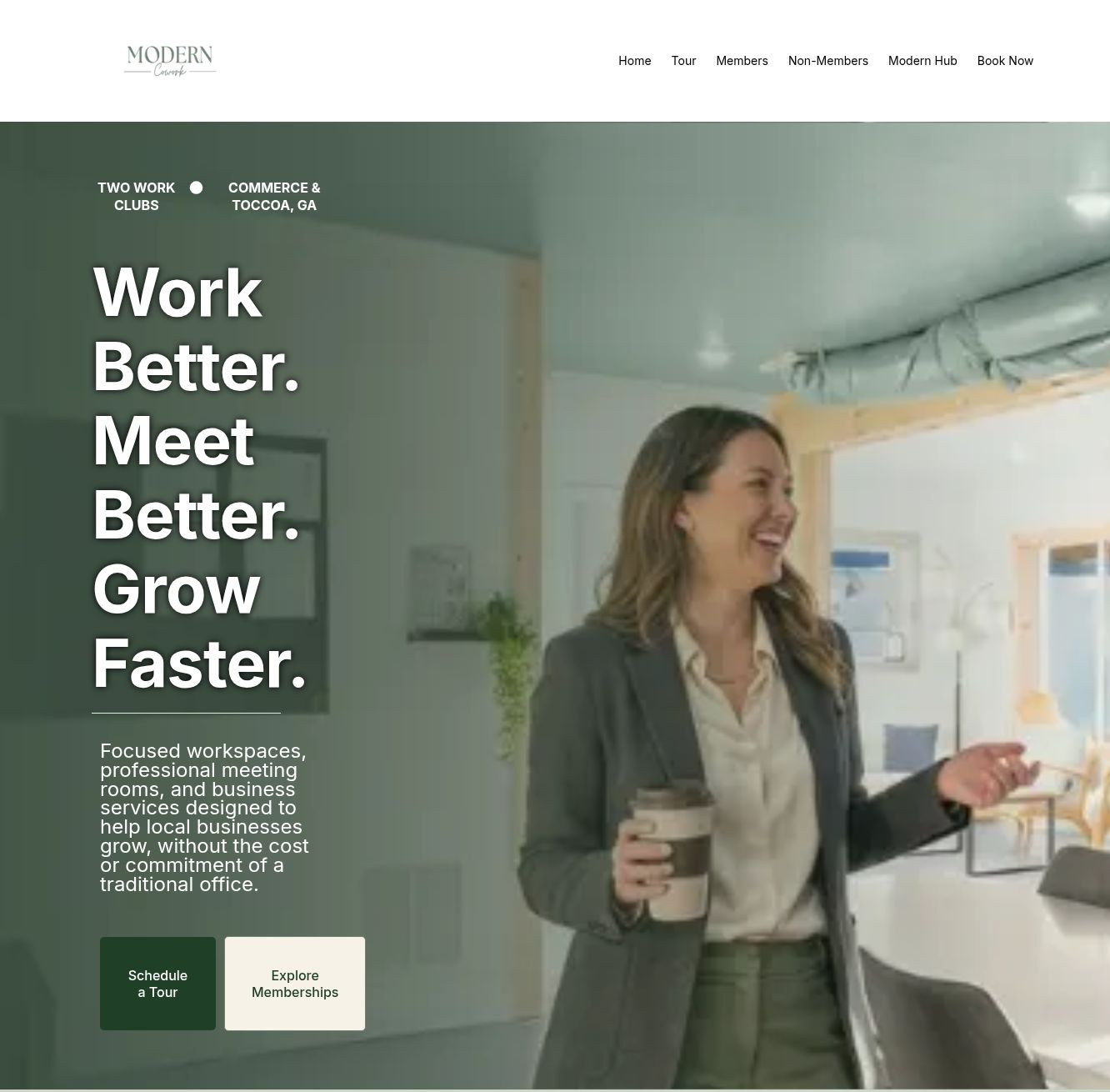 Modern Cowork website preview