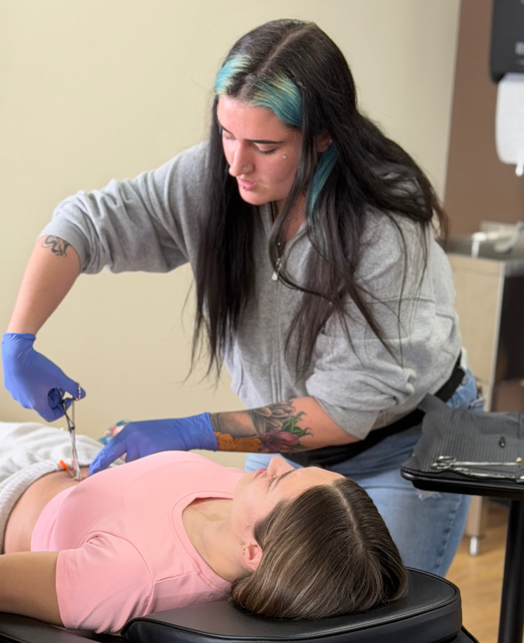 Piercing consultation for a client from Frankfort