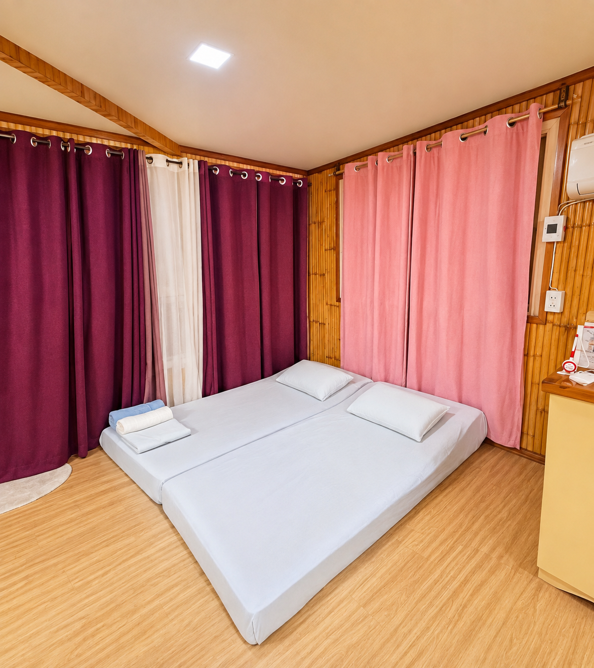 Extra bed in the Bamboo upper unit at Tabskies Homestay Camiguin