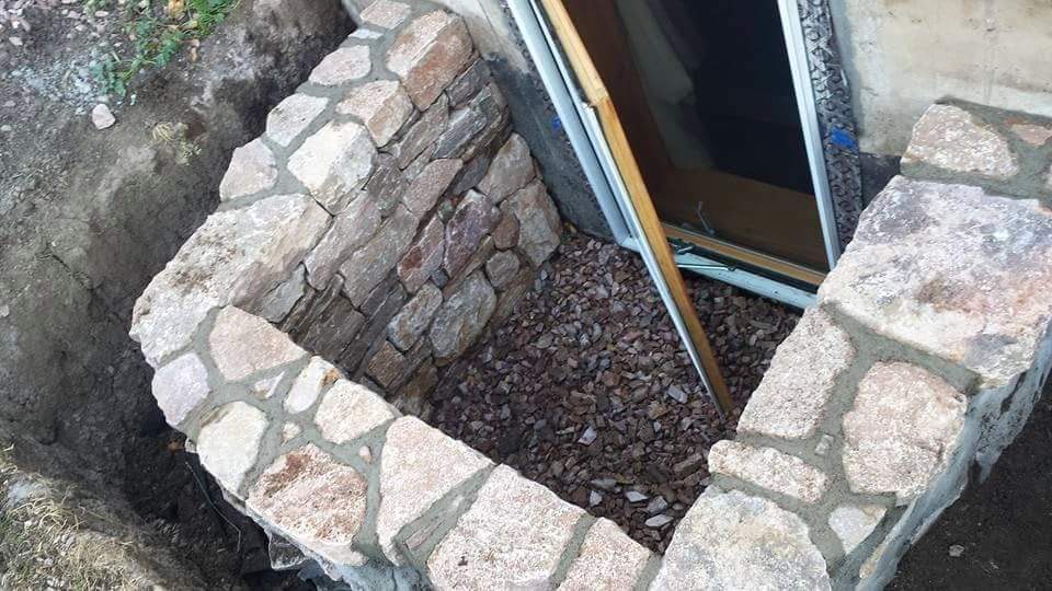 Window Wells, Drainage & Stone