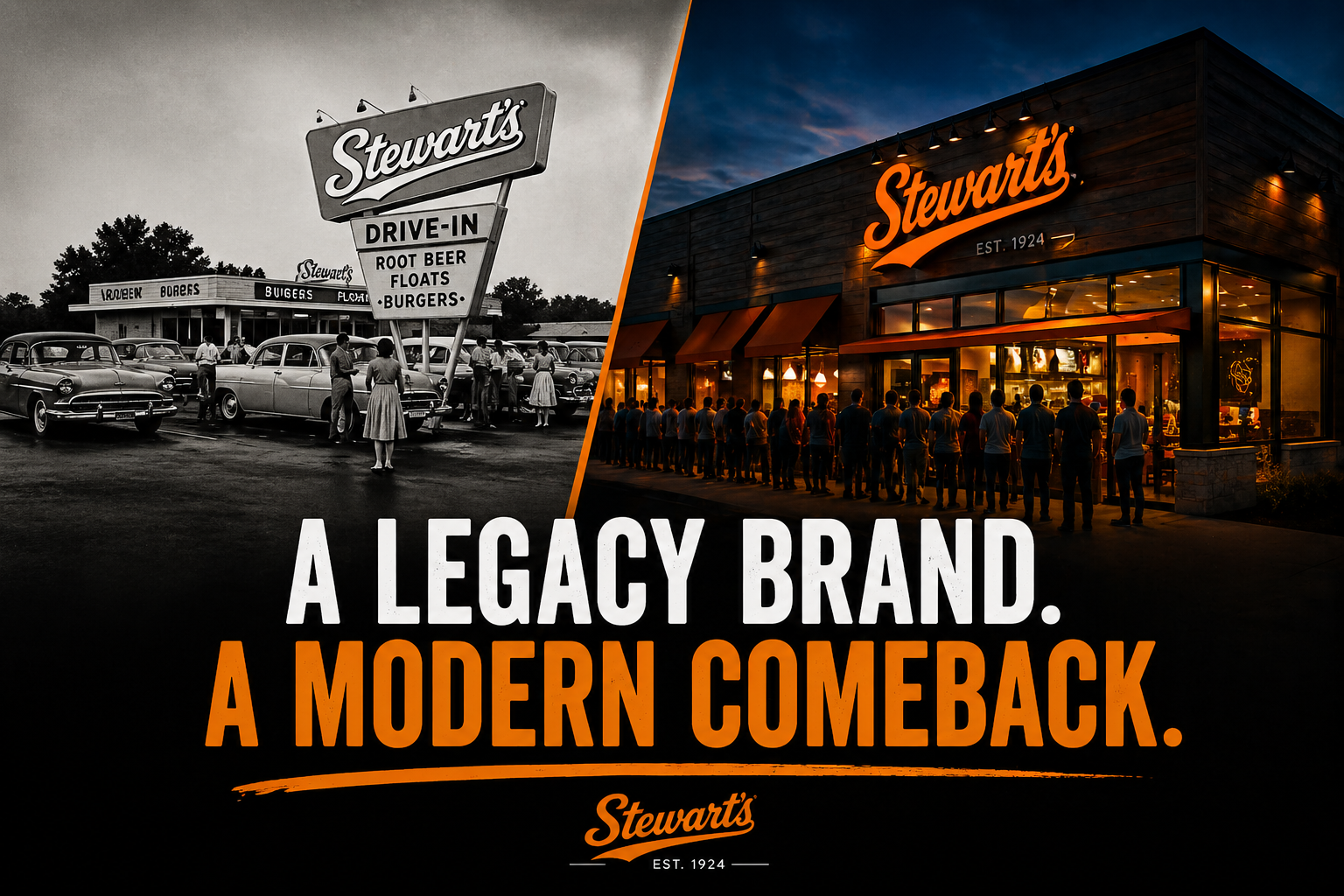 Stewart's — Then and Now