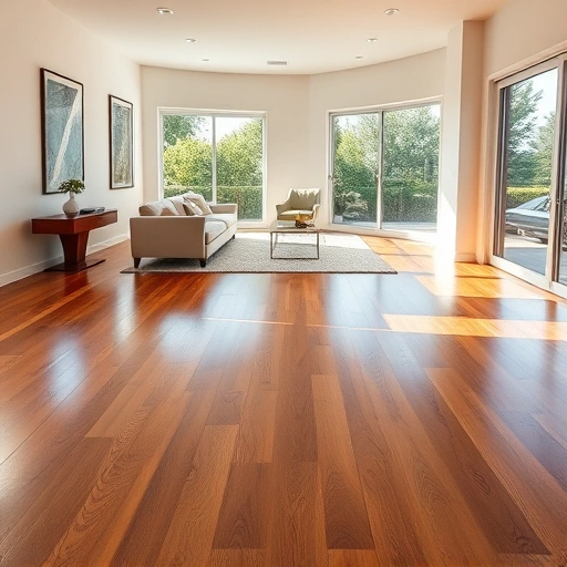 Elegant living space in Villas, FL with rich hardwood floors, soft lighting, and tasteful decor enhancing the design.