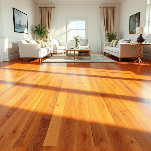 Beautifully restored hardwood floor in a coastal Naples home, showcasing expert water damage repair and elegant decor.