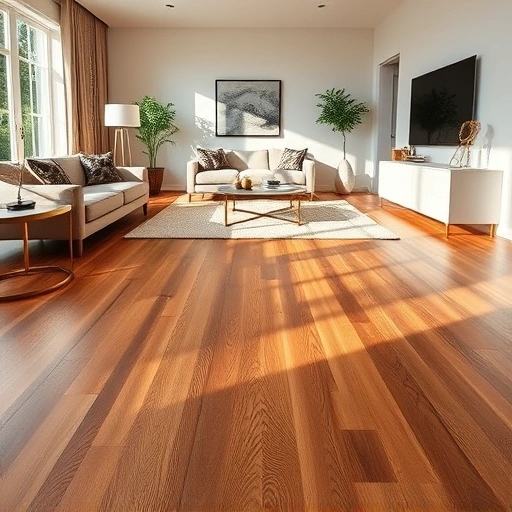 Beautiful hardwood flooring in Cypress Lake FL with rich tones, modern decor, and natural light enhancing the interior.