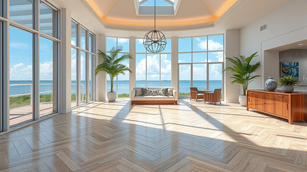 Flooring in Matlacha, FL with colorful designs and textures in a vibrant outdoor setting.