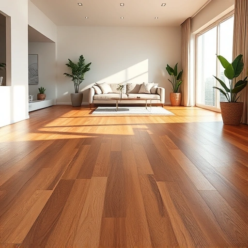 Elegant flooring installation in Golden Gate FL with rich wood tones, polished finish, and inviting natural light.