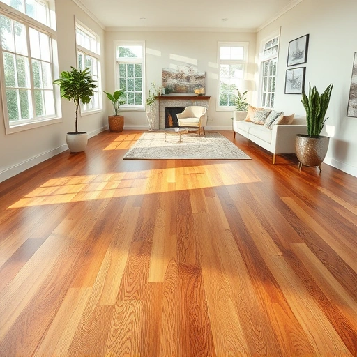 Wood flooring installation in Everglades City FL with warm tones, natural light, and elegant decor enhancing craftsmanship.