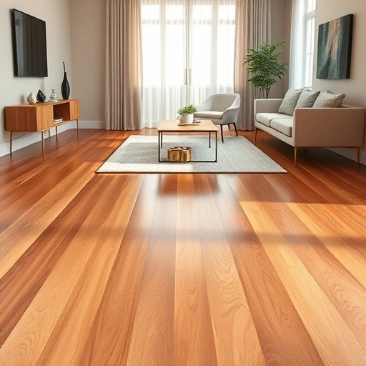 Beautifully polished hardwood flooring in Goodland FL with warm tones, elegant baseboards, and minimalistic decor.