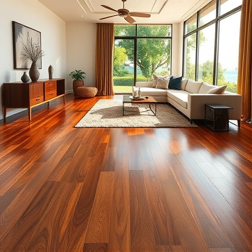 Luxurious hardwood flooring installation in Miromar Lakes FL with modern decor, natural light, and serene views.