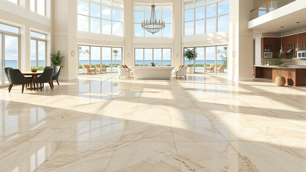 Flooring in Marco Island, FL showcasing a modern design in a bright, airy space.