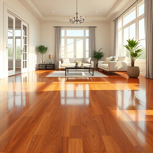 Spacious living area in Goodland FL with polished hardwood floors, elegant furnishings, and natural light ambiance.