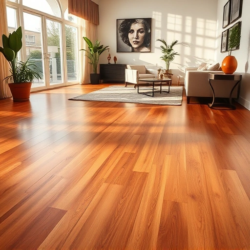 Wood flooring installation in St. James City FL showcases rich wood tones, polished finish, and elegant interior decor.