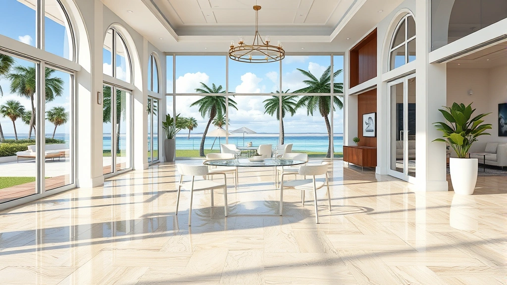 Flooring installation in a modern home in Bonita Springs, FL.