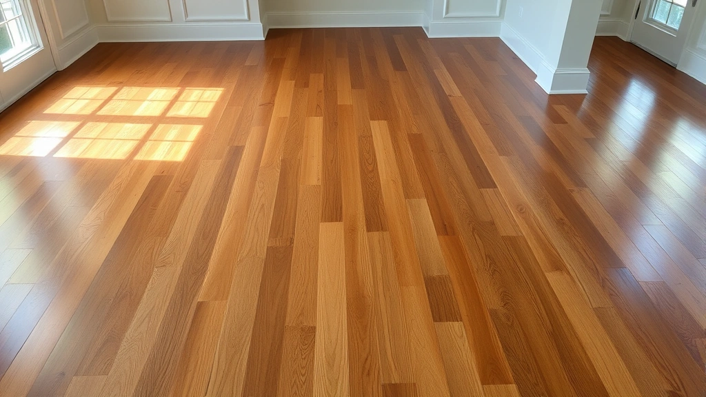 Hardwood floor staining project in Naples FL showcasing rich color and smooth finish.