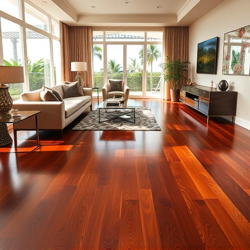 Luxurious living space in Marco Island with polished hardwood floors, elegant furnishings, and natural light.