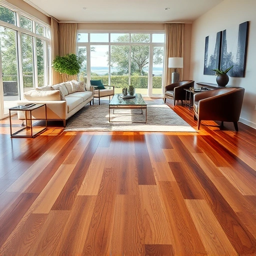 Luxurious Naples living room with polished hardwood flooring, elegant furnishings, and abundant natural light.
