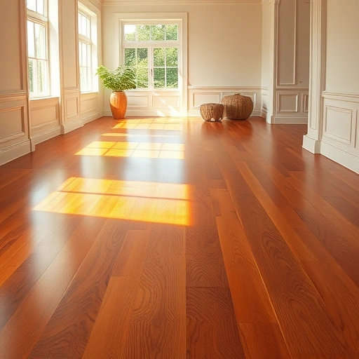 Spacious room in Olga FL with elegant hardwood flooring in warm tones, natural light, and stylish decor.