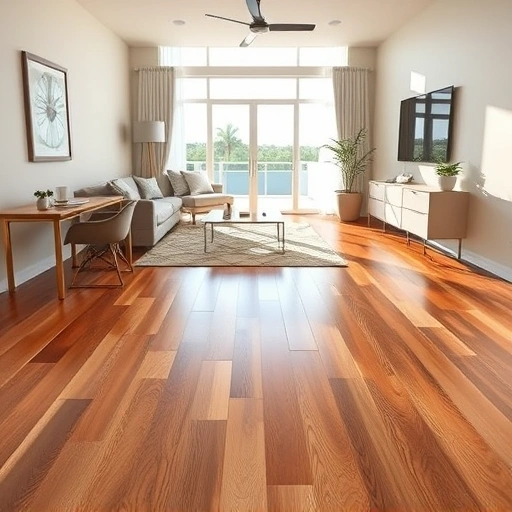 Perfectly installed hardwood and tile flooring in a chic Cape Coral living space with modern decor and natural light.