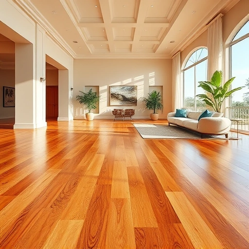 Luxurious Naples home with rich wood flooring, natural light, neutral walls, and elegant decor elements.