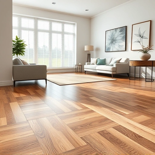 Stylish hardwood and tile flooring in a modern living space in San Carlos Park FL, enhanced by natural light and elegant decor.