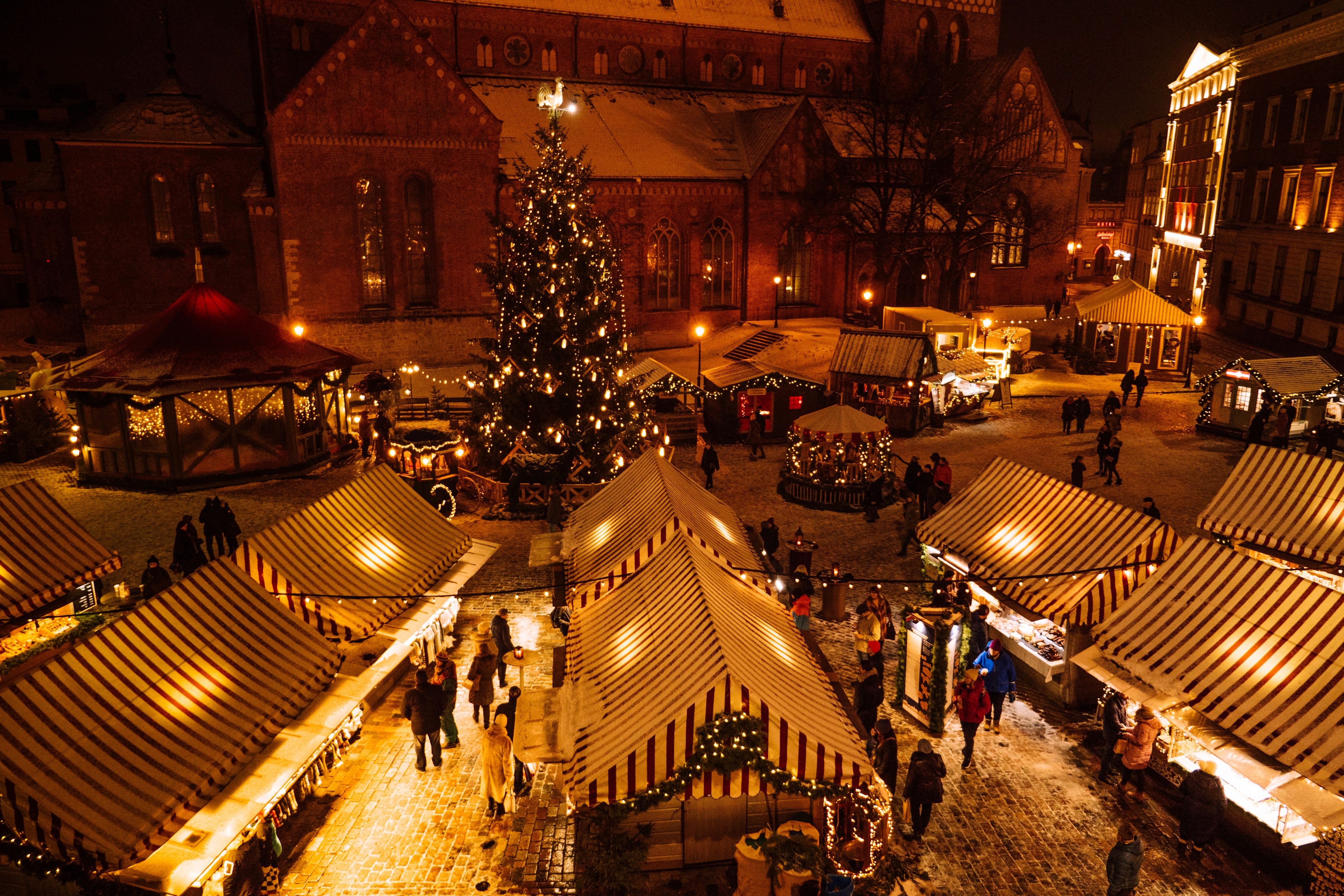 Christmas market atmosphere