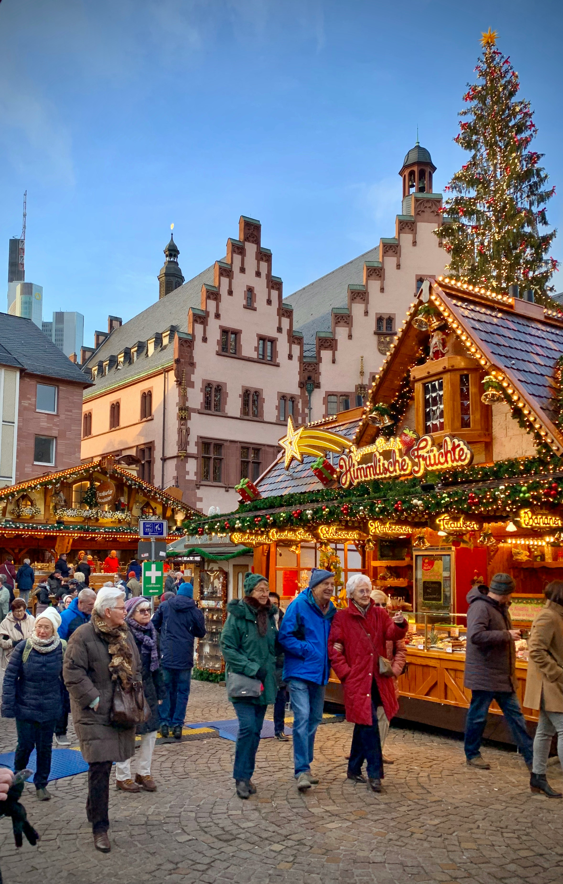 Christmas market lights