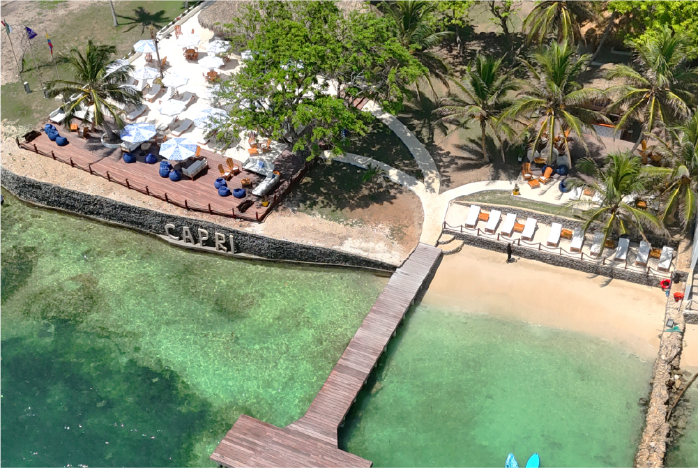 Club de playa estilo costa italiana en Cartagena