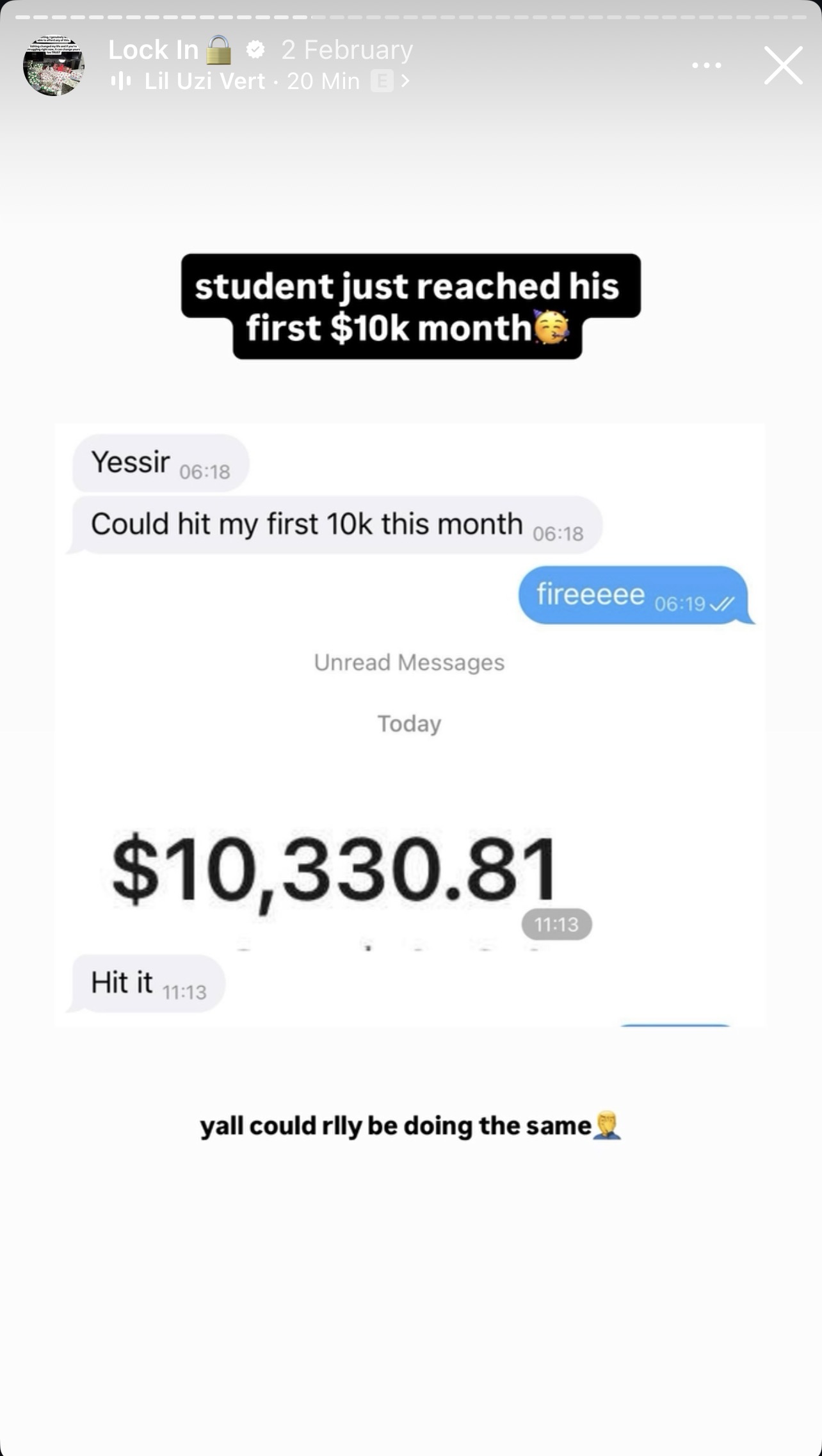 Student win