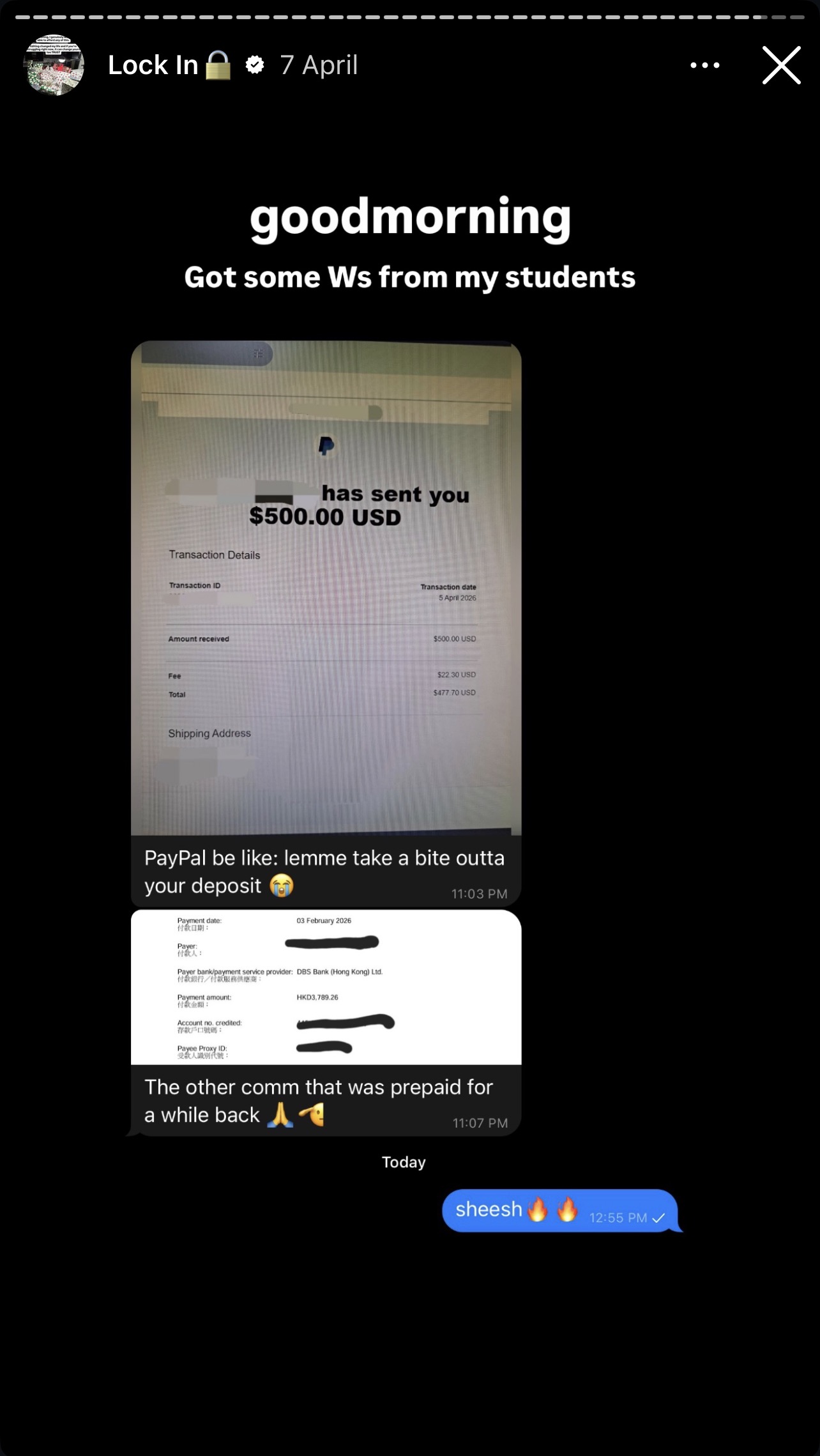 Student win