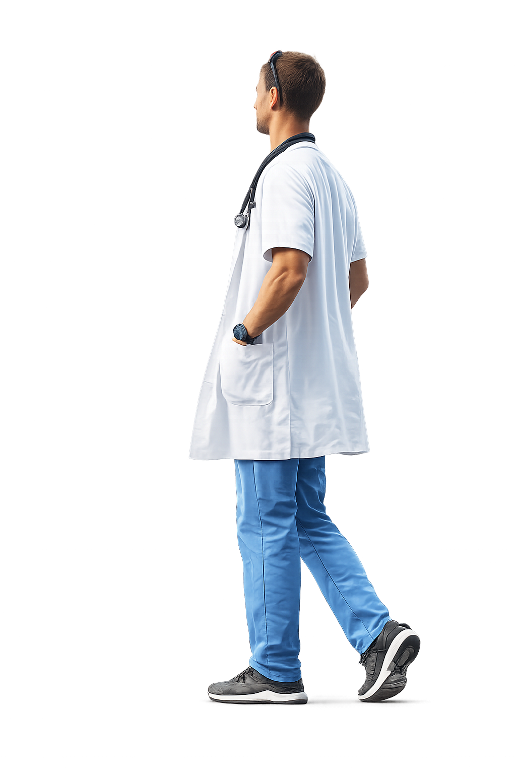 Physician checking monthly Google review reports
