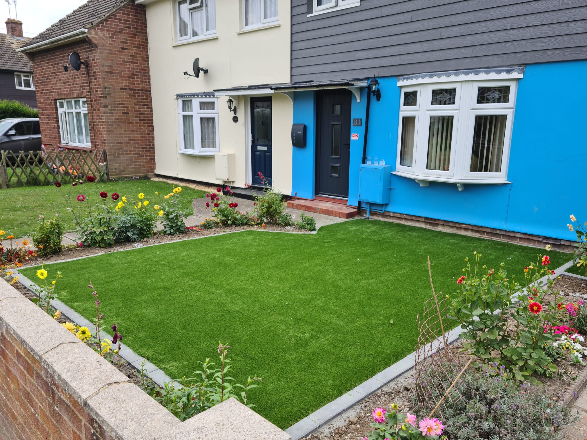Full garden transformation completed by Greenlake Landscapes and Driveways