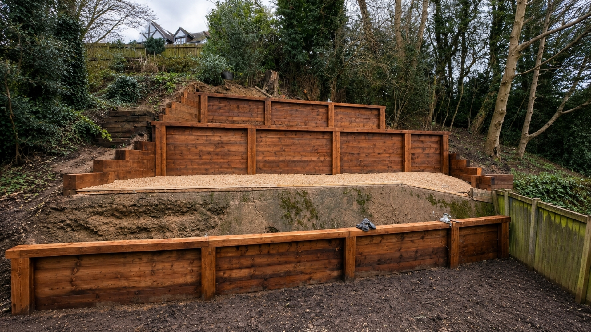 Garden fencing installed by Greenlake Landscapes and Driveways