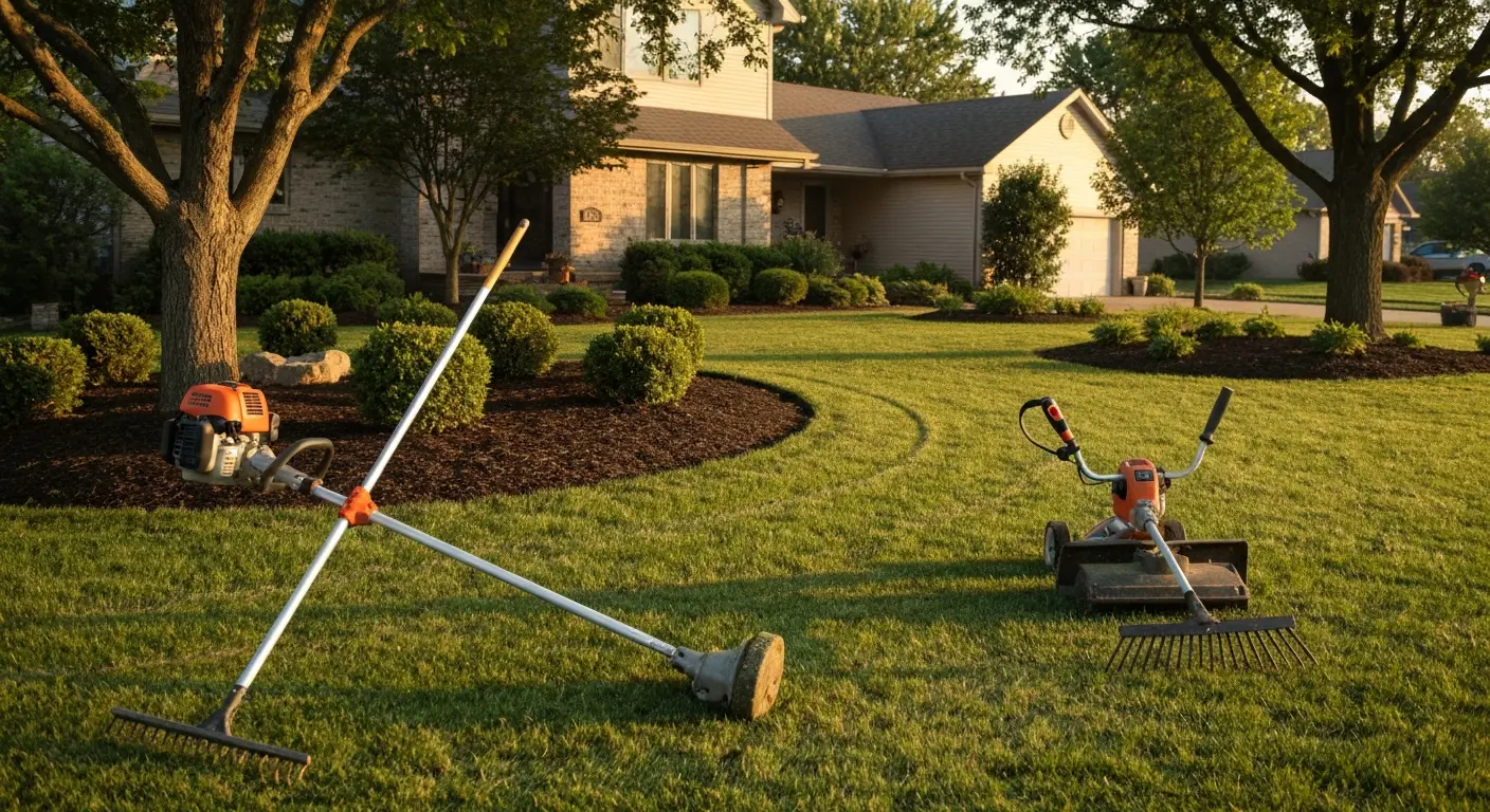 Landscape maintenance work