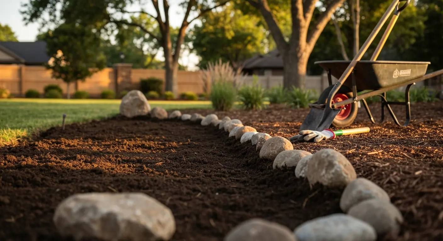 Partial rock removal clearing