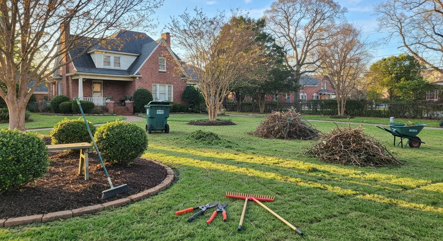 Seasonal yard cleanup