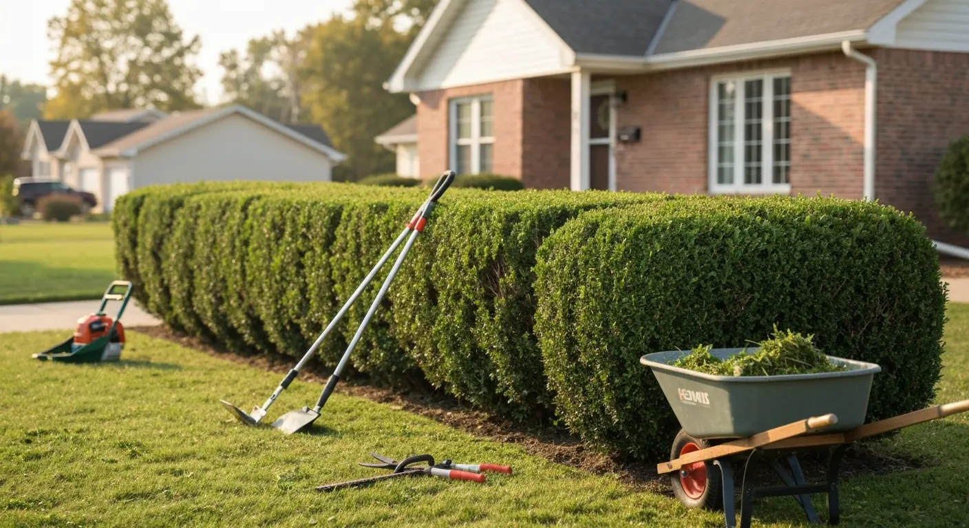 Hedge and shrub trimming services