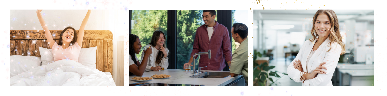 People enjoying their lives