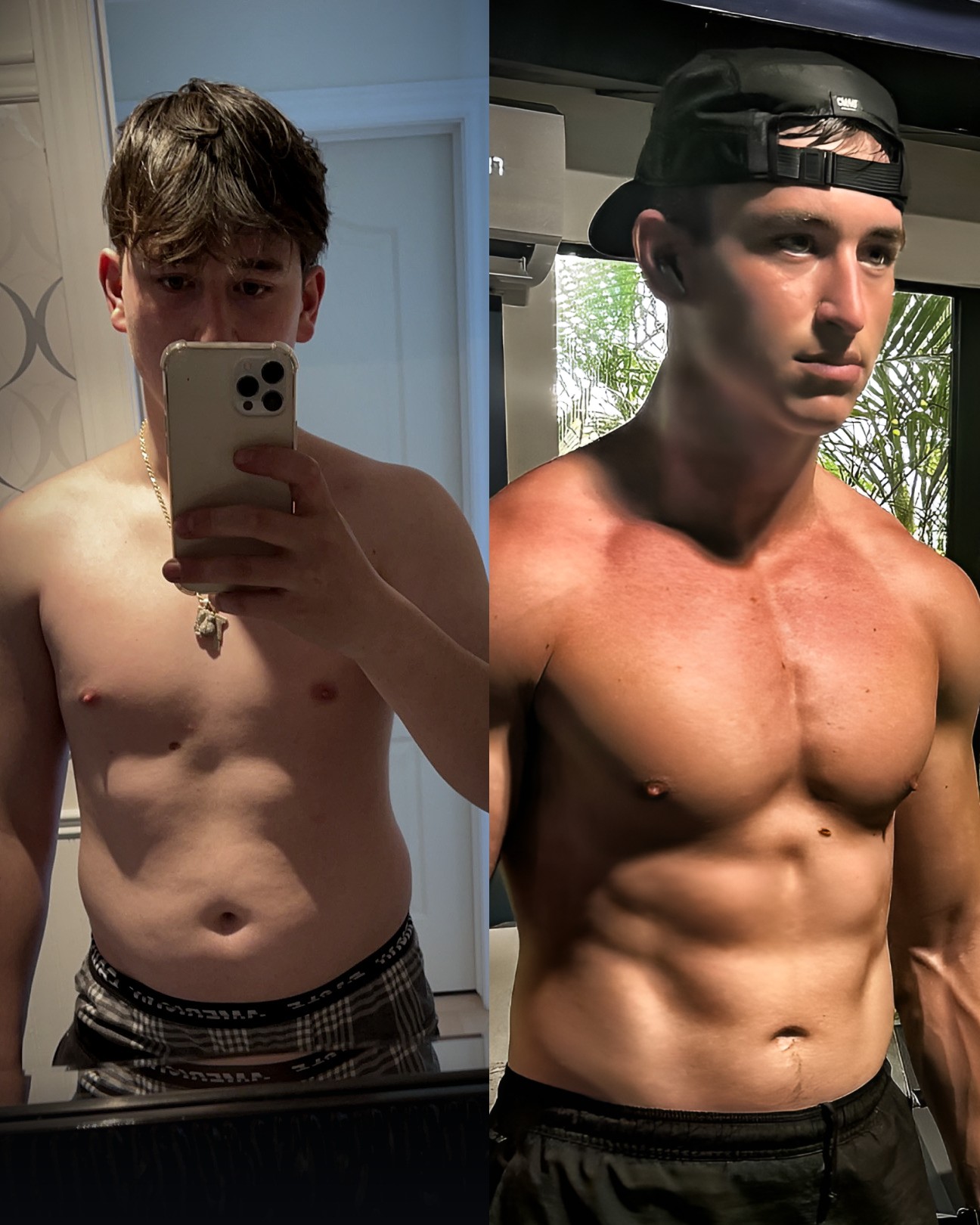 Xavier Ladouceur avant et apres une perte de 40 lb