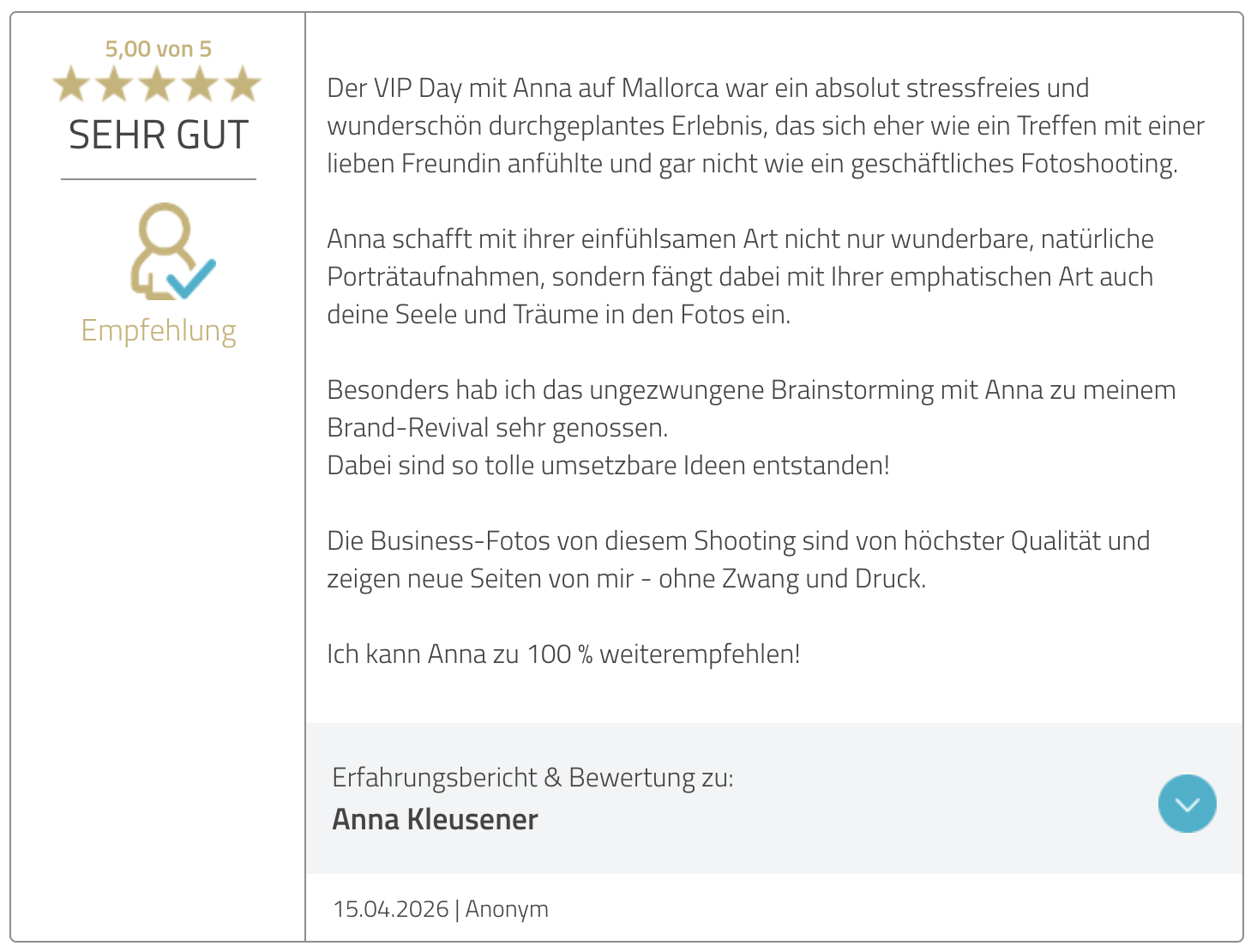 Client Feedback - The Fall Experience Mallorca