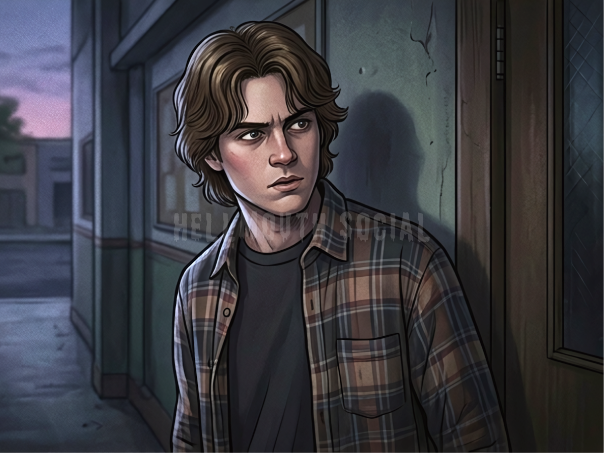 a "nice guy" from the 90s with floppy hair looking suspiciously like he’s about to follow someone home