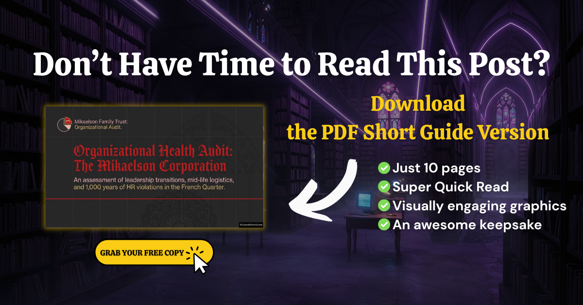 PDF Short Read Guide-Organizational Audit The Mikaelson Corporation