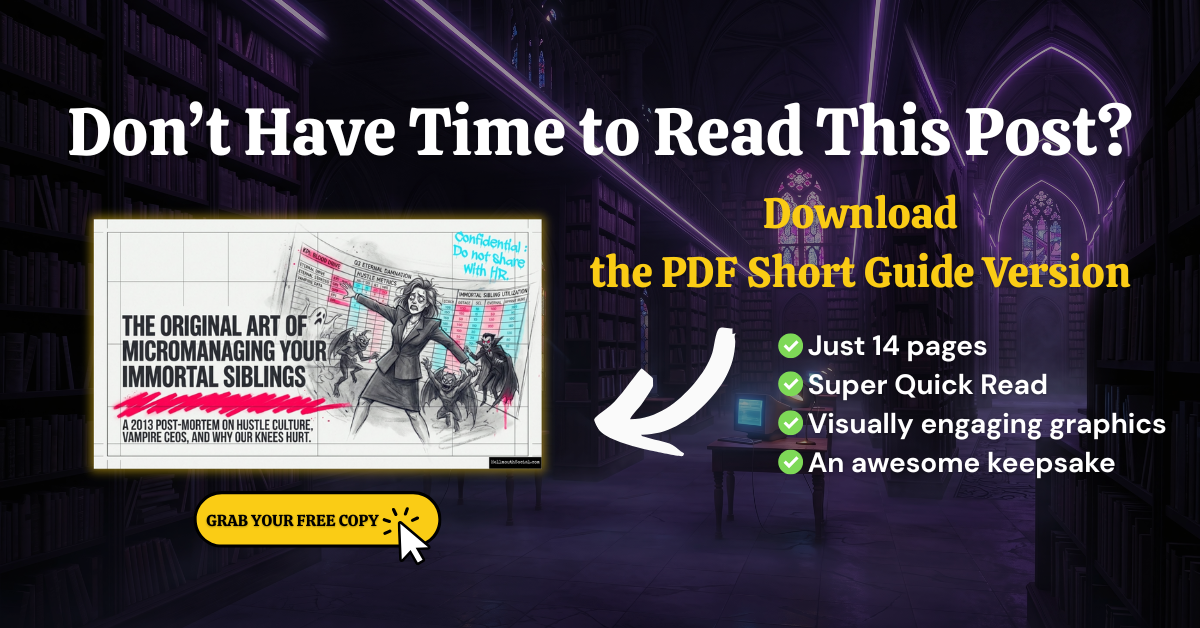 PDF Short Read Guide-The Original Art of Micromanaging Your Immortal Siblings
