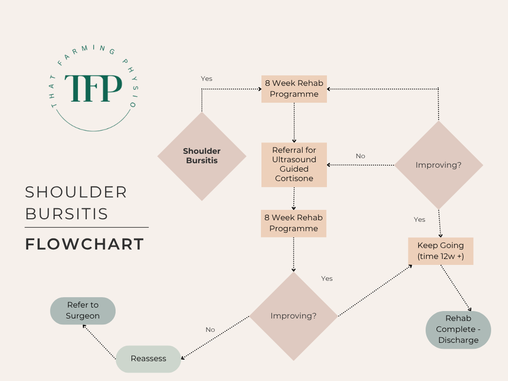 Algorithm (simple) for deciding whether a shoulder injury needs a cortisone or not and when Algorithm (simple) for deciding whether a shoulder injury needs a cortisone or not and when